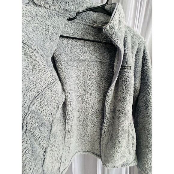 Columbia (S) Jacket Womens Size Small Gray Cloudy Day Full Zip Fleece Sweater - Picture 4 of 7
